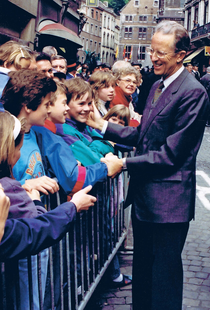La photo du roi Baudouin toujours avec le sourire